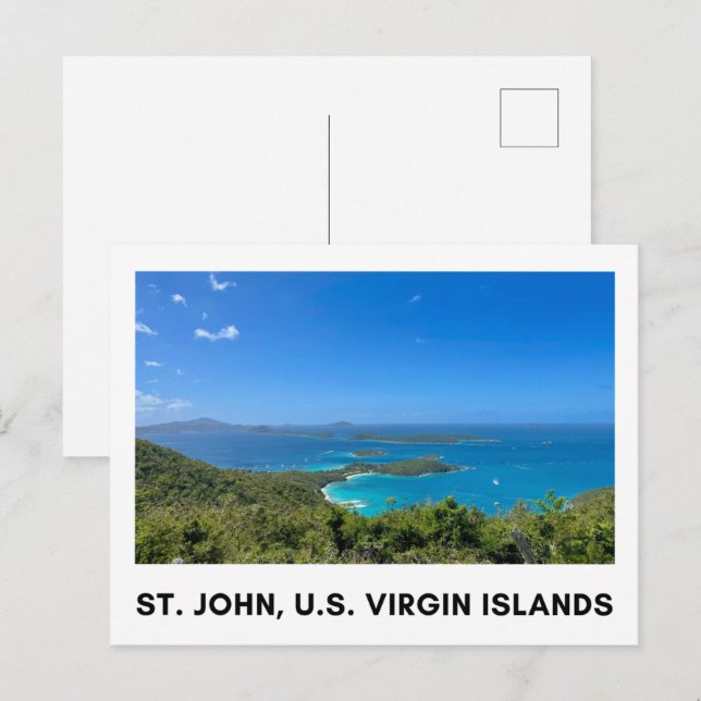 St. John, USVI-vykort Vykort (Fram/baksida)