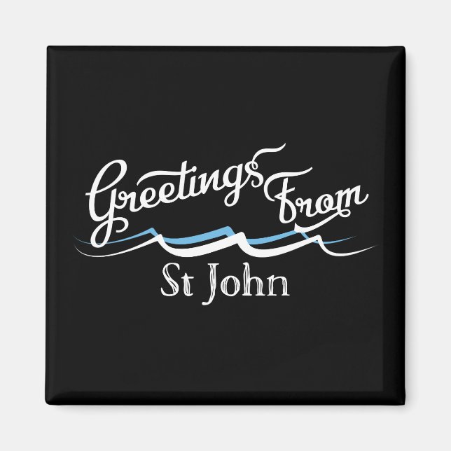 St John Vatten Vinkarare Magnet (Framsidan)