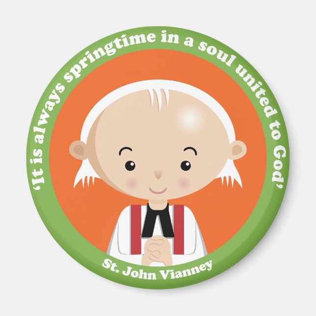 St. John Vianney Magnet (Framsidan)