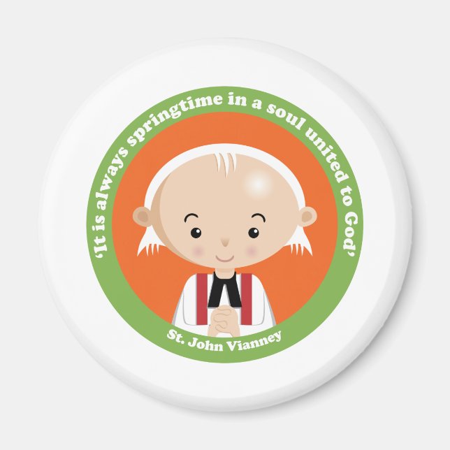 St. John Vianney Magnet (Framsidan)