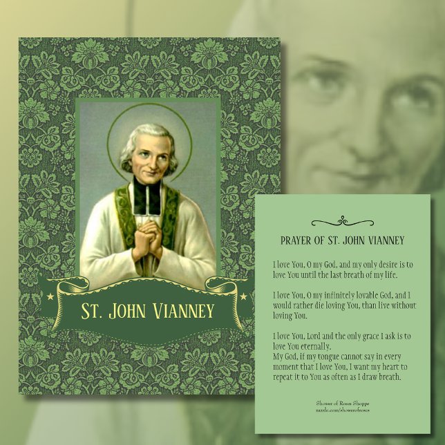 St. John Vianney, Priest Heliga Cards Visitkort (Skapare uppladdad)