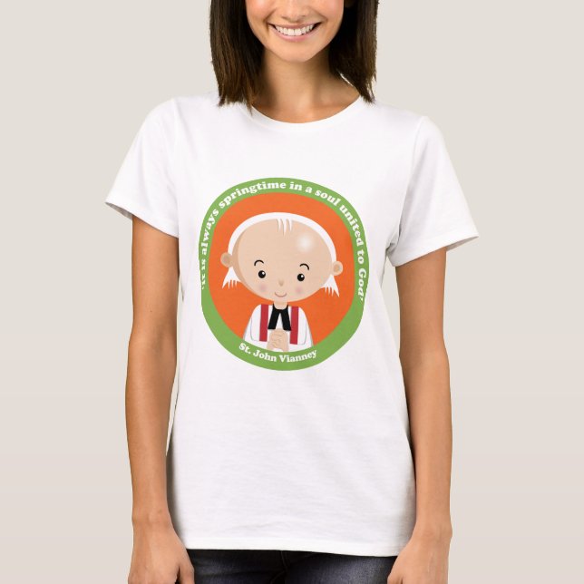 St. John Vianney T Shirt (Framsida)