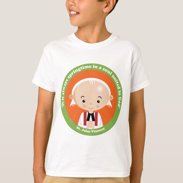 St. John Vianney Tee Shirt (Framsida)