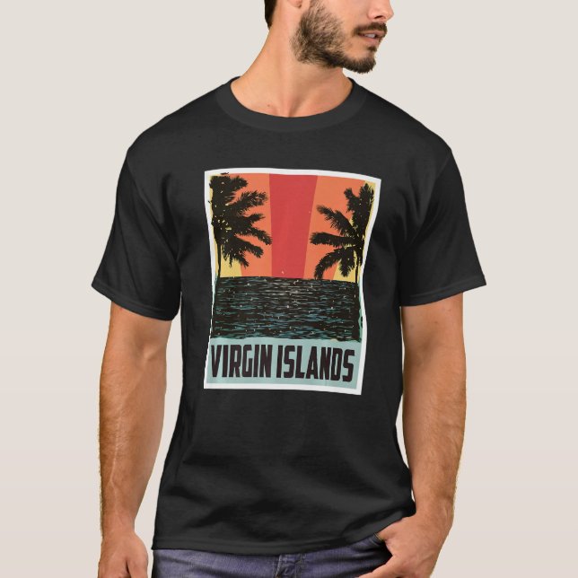St. John Virgin Islands National Park Hike Souveni T Shirt (Framsida)