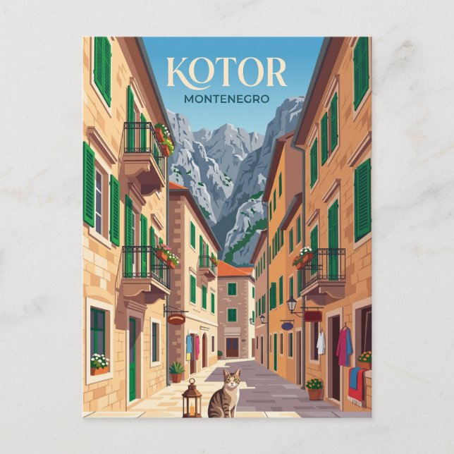 St. John's Alley Montenegro blir Vykort (Framsida)