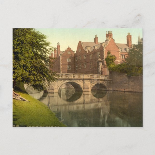 St John's Bridge, Cambridge, England Vykort (Framsida)