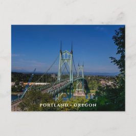 St Johns Bridge| Portland Oregon Vykort