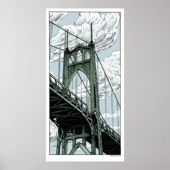 St Johns Bridge Poster (Framsidan)