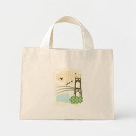 St. Johns Bridge Tote Mini Tygkasse