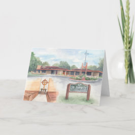 St. John's Church Evansville, WI - 5x7-kort Kort