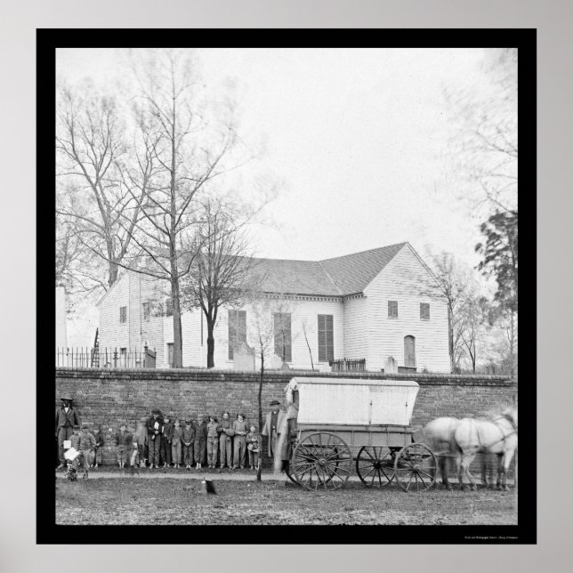 St. John's Church i Richmond, VA 1865 Poster (Framsidan)