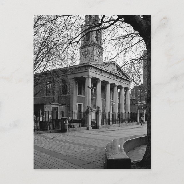 St John's Church, Waterloo, London UK Postcard Vykort (Framsida)