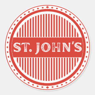 St. John's City Pride Emblem – Kanadensisk identit Runt Klistermärke