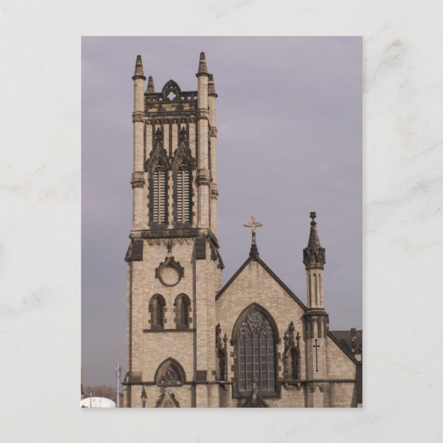St. John's Episcopal Church, Detroit Postcard Vykort (Framsida)