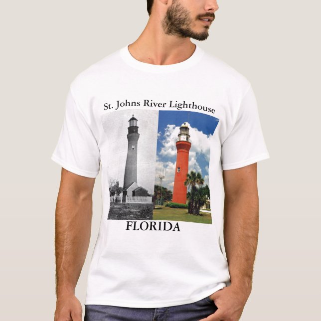 St Johns flodfyr, Florida skjorta Tee (Framsida)