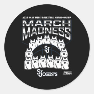 St. John's March Madness 2025 Herr Sketll Nil Runt Klistermärke