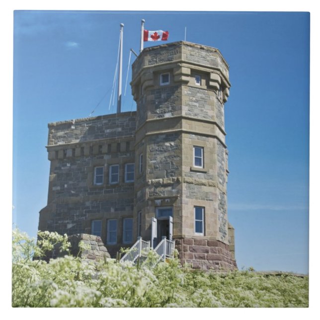 St. John's, Newfoundland, Kanada, Cabot Tower, Kakelplatta (Framsidan)