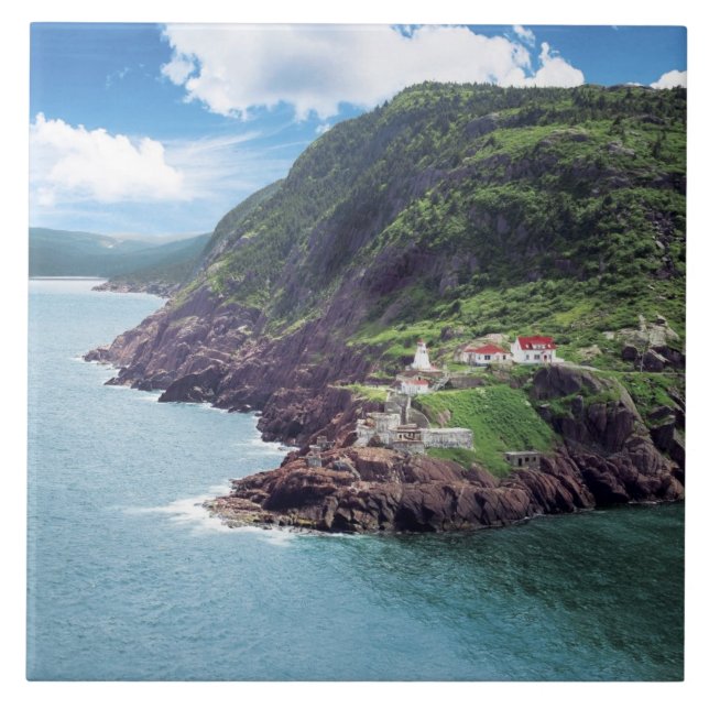 St. John's, Newfoundland, Kanada, historiskt Fort Kakelplatta (Framsidan)