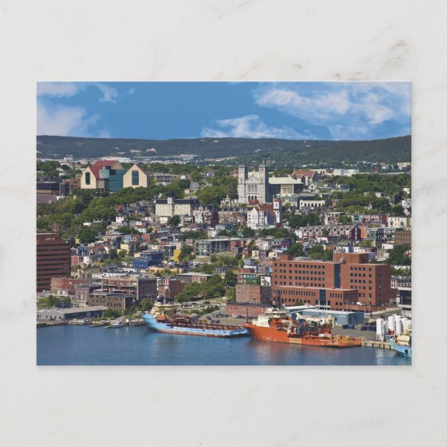 St. John's, Newfoundland, Kanada, kusten Vykort (Framsida)