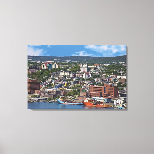 St. John's, Newfoundland, Kanada, kustlinjen Canvastryck (Framsida)