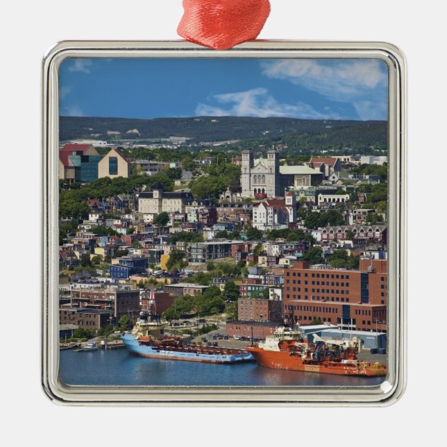 St. John's, Newfoundland, Kanada, kustlinjen Julgransprydnad Metall (Framsidan)