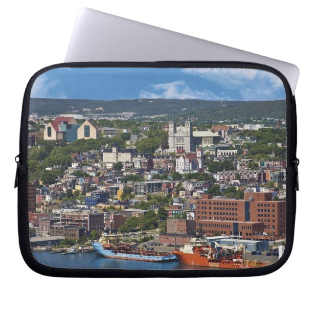 St. John's, Newfoundland, Kanada, kustlinjen Laptop Fodral (Framsidan)
