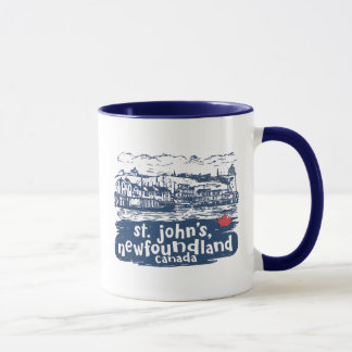 St John's Newfoundland Kanada  Minimalistisk Stads Mugg