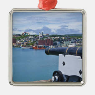 St. John's, Newfoundland, Kanada, strandpromenaden Julgransprydnad Metall