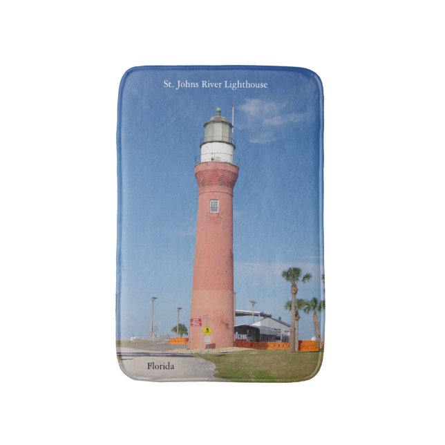 St. Johns River Lighthouse bathmat Badrumsmatta (Framsidan (Vertikal))
