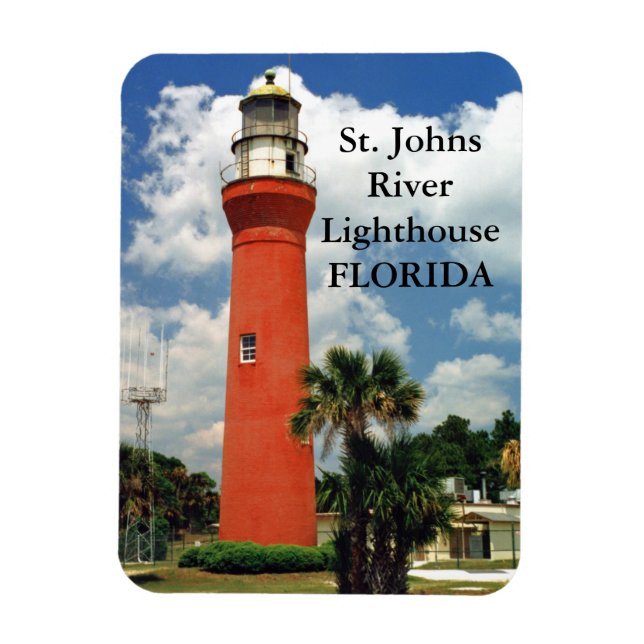 St. Johns River Lighthouse, Florida Magnet (Vertikal)