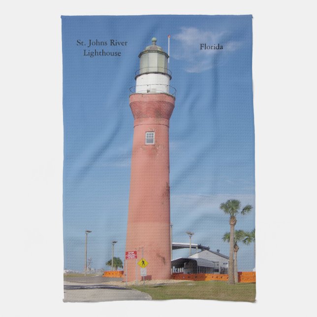St Johns River Lighthouse kökshandduk (Vertikal)