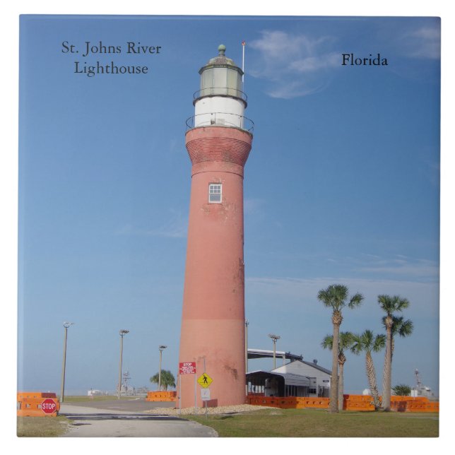 St. Johns River Lighthouse-panel Kakelplatta (Framsidan)