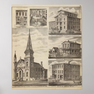 St. John's Roman Catholik Church, Minnesota Poster