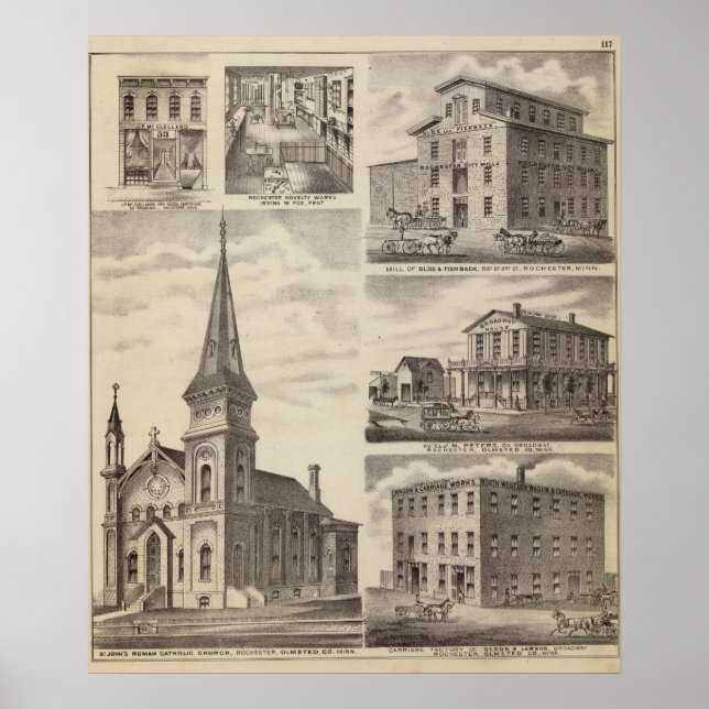 St. John's Roman Catholik Church, Minnesota Poster (Framsidan)