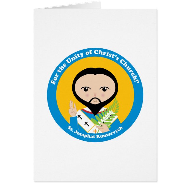 St. Josaphat Kuntsevych Hälsningskort (Framsidan)