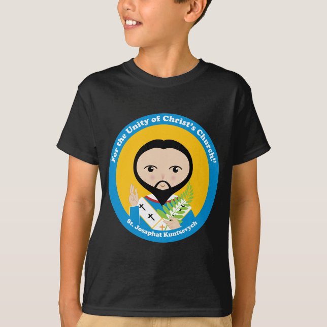 St. Josaphat Kuntsevych T Shirt (Framsida)