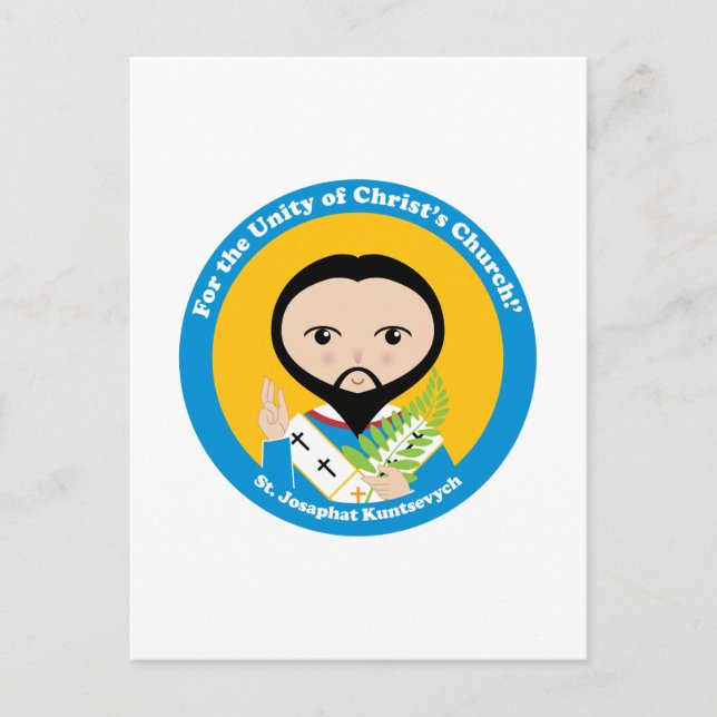 St. Josaphat Kuntsevych Vykort (Framsida)