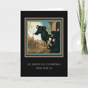 St. Josef av Cupertino katolska bön Kort