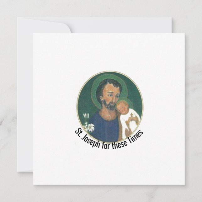 St. Josef för dessa tider Kort (Framsida)