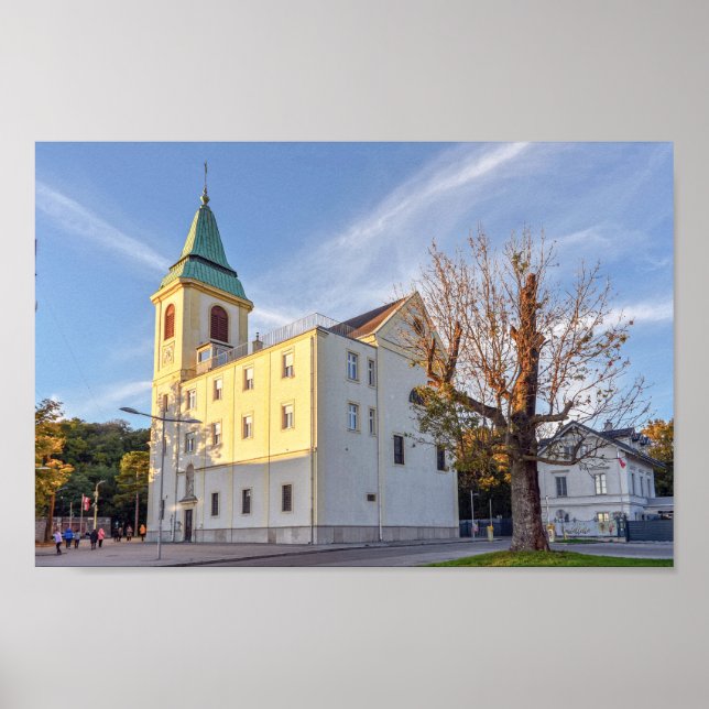 St. Josefs kyrka, Kahlenberg, Österrike Poster (Framsidan)
