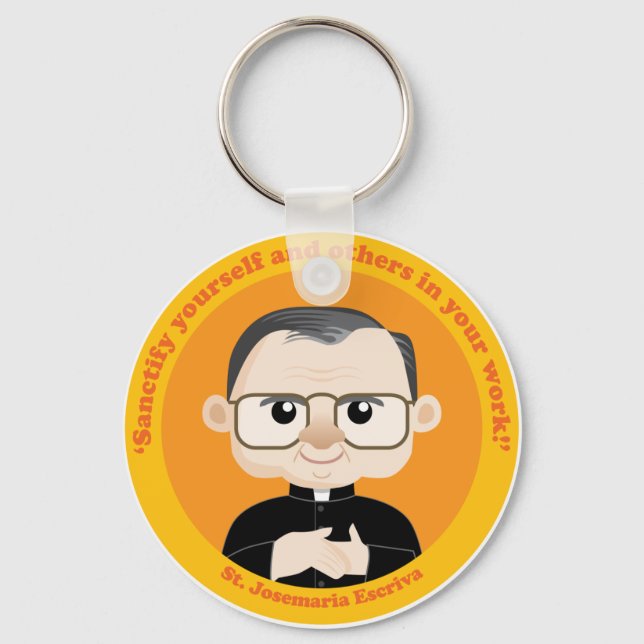 St. Josemaria Escriva Nyckelring (Framsida)