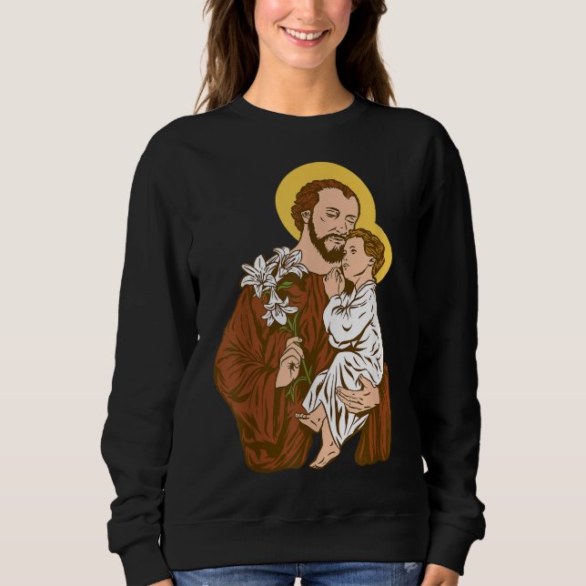 St Joseph and Child Jesus Consecration 2021 Cathol T Shirt (Framsida)
