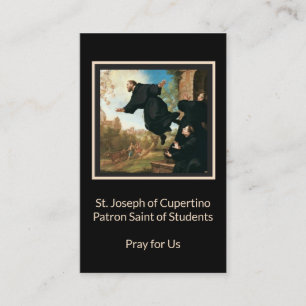 St Joseph av Cupertino det katolska heliga kortet Visitkort