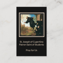 St Joseph av Cupertino det katolska heliga kortet Visitkort