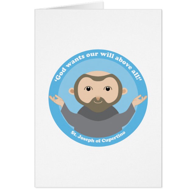 St Joseph av Cupertino Hälsningskort (Framsidan)