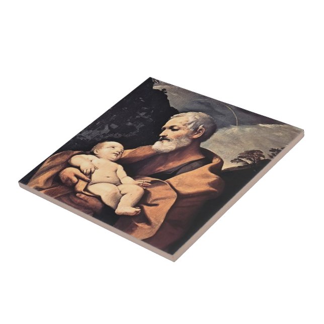 St Joseph av Guido Reni Kakelplatta (Sidan)