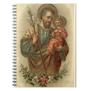 St Joseph babyJesus lilja Anteckningsbok