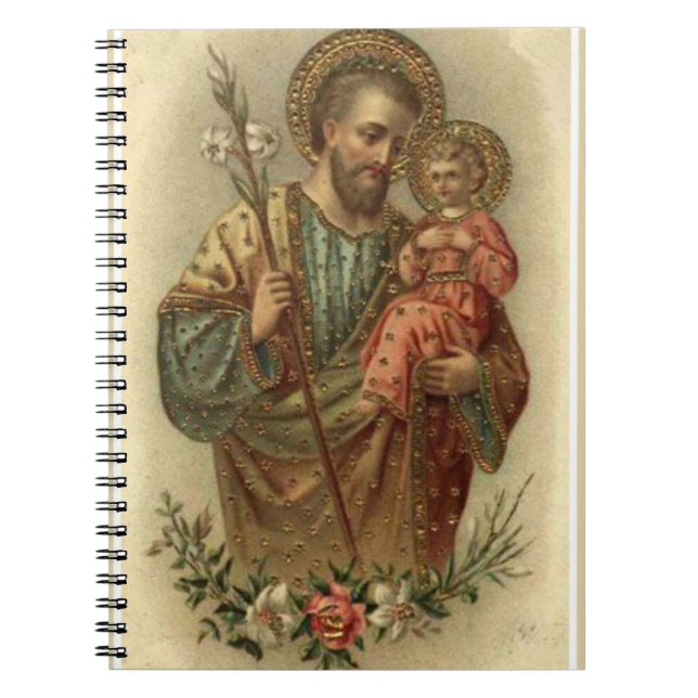 St Joseph babyJesus lilja Anteckningsbok (Framsidan)