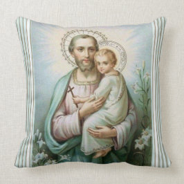 St Joseph babyJesus St Michael ärkeängel Kudde