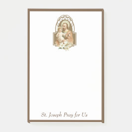 St Joseph babyJesus traditionell katolik Post-it Block